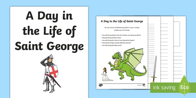 St. George's Day Creative Activity Sheet - KS1, Key Stage One