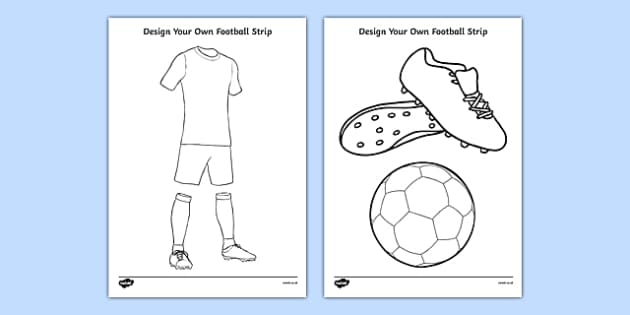 Exhib amateurs free Blank football strip