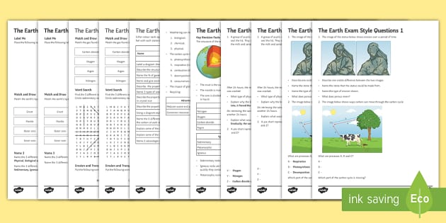 assessment ks3 handwriting mantle, KS3 crust rocks Assessment The , Package  Earth