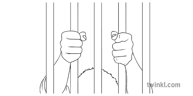 Hands Holding Jail Bars Music Prison Ks Black And White