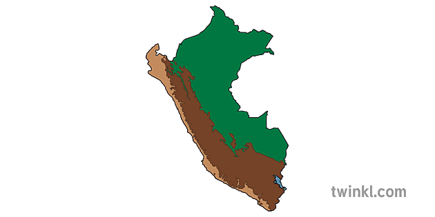 Peru Regions Map Illustration Twinkl