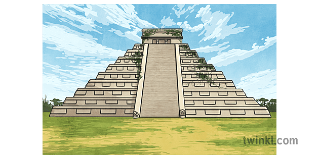 Chichen Itza Illustration Twinkl