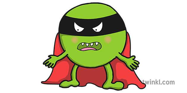 Evil Pea Supertato Illustration Twinkl