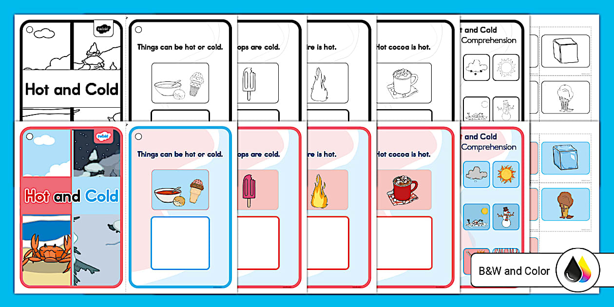 Hot And Cold Adapted Reader For Special Education Twinkl