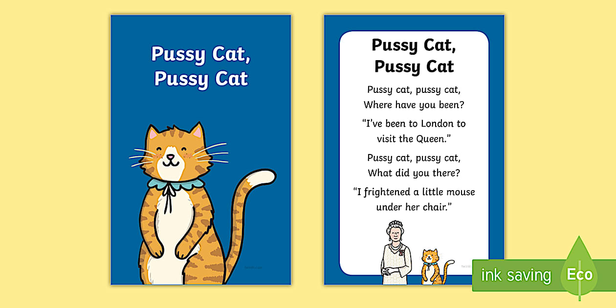 Pussy Cat Pussy Cat Nursery Rhyme Ikea Tolsby Fiestad Frame