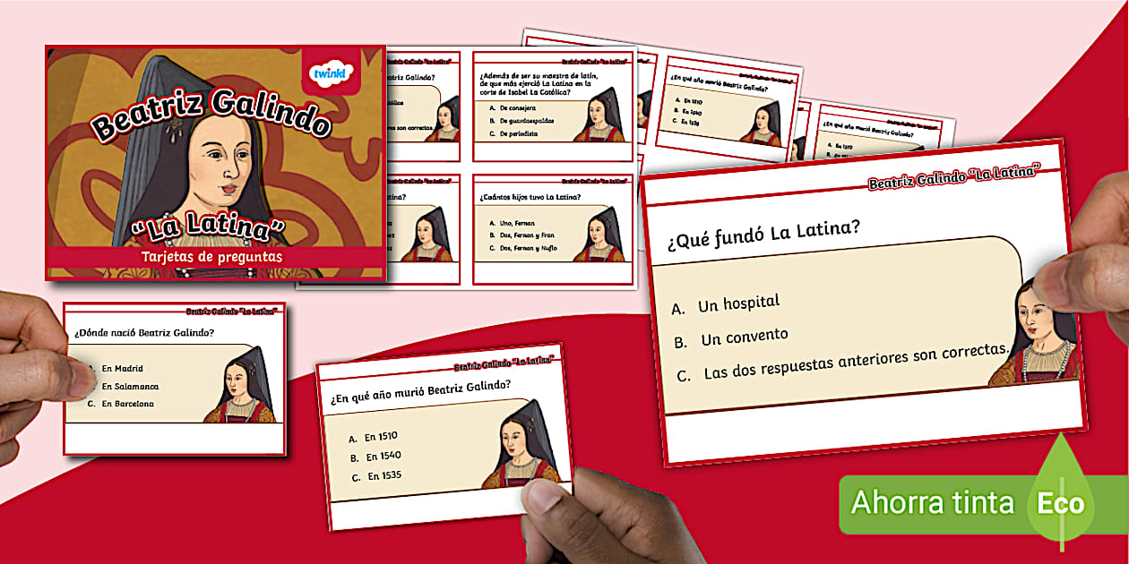 Tarjetas De Preguntas Beatriz Galindo La Latina