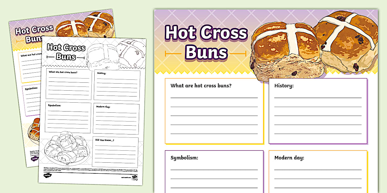 Hot Cross Buns Fact File Template Teacher Made Twinkl