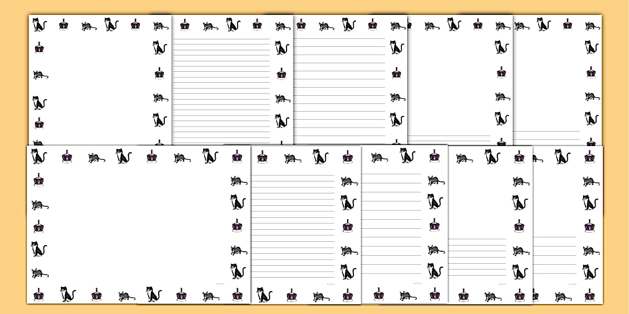 Pussy Cat Pussy Cat Page Borders Teacher Made Twinkl