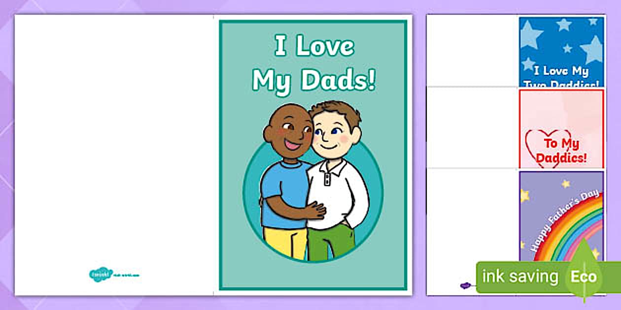 Same Sex Father S Day Card Twinkl