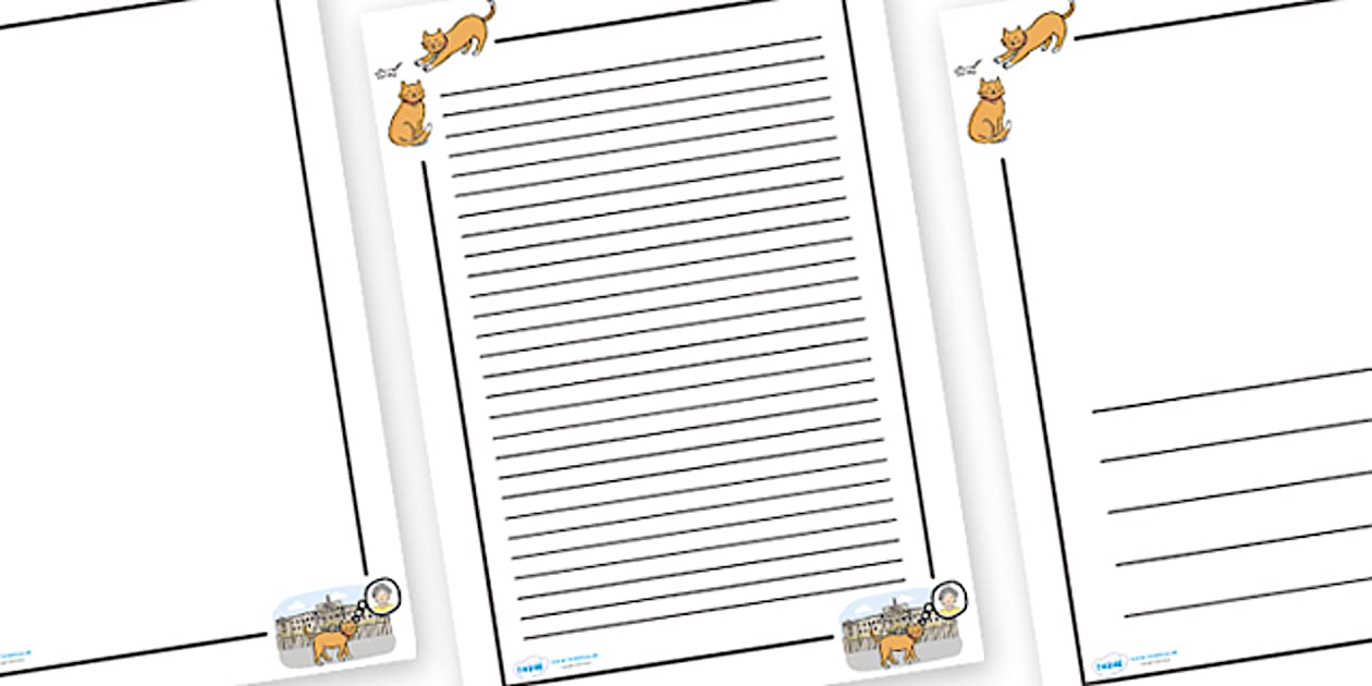 Pussy Cat Pussy Cat Page Borders Teacher Made Twinkl