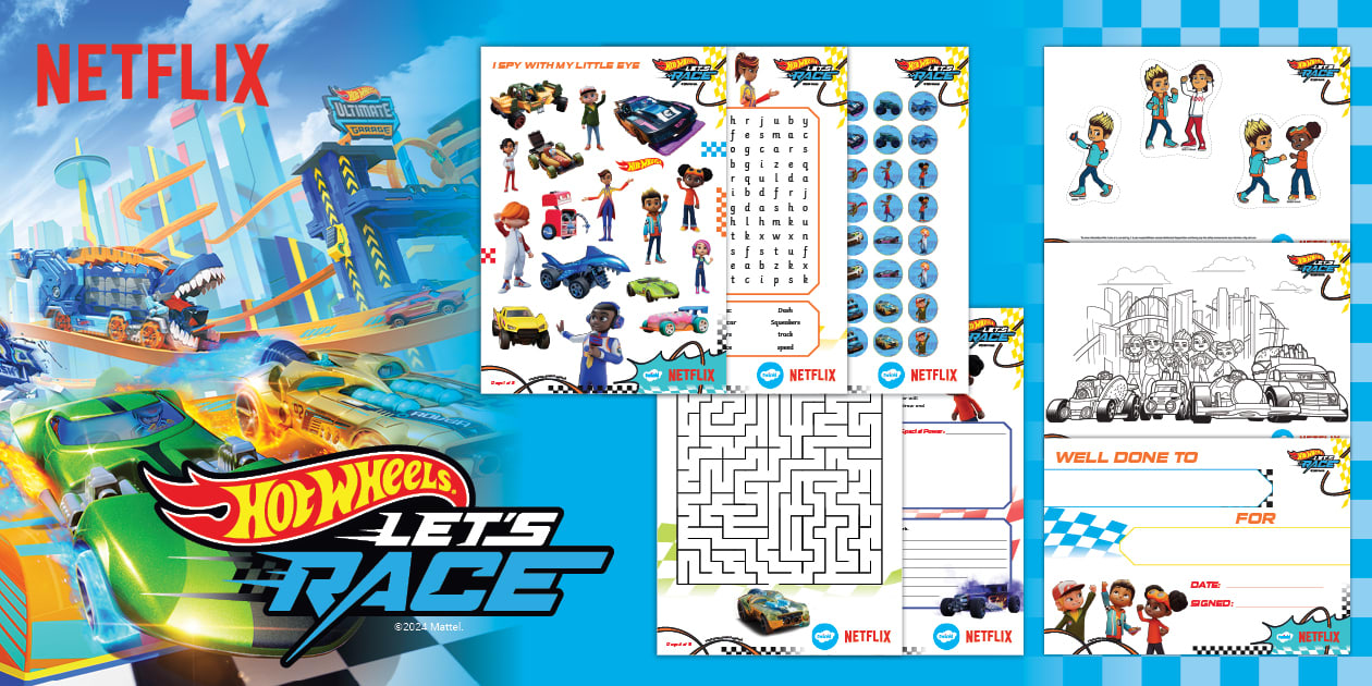 Hot Wheels Activity Pack Bumper Pack Teacher Made