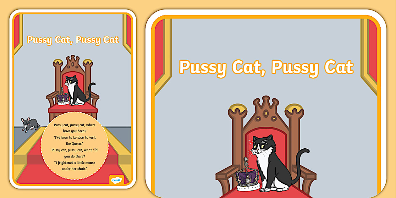 Pussy Cat Pussy Cat Nursery Rhymes Poster Twinkl Twinkl