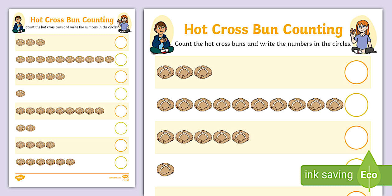 Hot Cross Buns Counting To 10 Activity Teacher Made