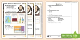 KS1 William Shakespeare Differentiated Fact File