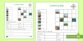 Landforms Labeling Activity For K 2nd Grade Teacher Made