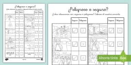 Tarjetas Peligroso O Seguro L Enseignant A Fait