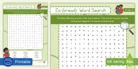 Grade 3 Phonics Ea Bread Flashcards Teacher Made