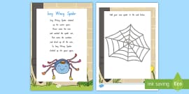 Incy Wincy Spider Display Poster Teacher Made Twinkl