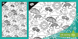 Weather Colouring Pages Colouring Resources Teacher Made