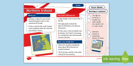 Our Country Northern Ireland Fact Cards Twinkl