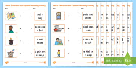 Phase 3 Caption Writing Activity Teacher Made