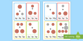 Illustrated Peg Cards Subtraction Within Cards