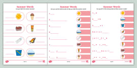 Seaside Scene Labelling Activity Teacher Made Twinkl