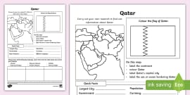 Ks Qatar Fact Cards Geography Teacher Made Twinkl