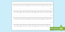 Editable Blank Number Lines Maths Resource Teacher Made