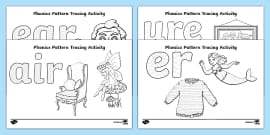 Zz Qu Ch Sh Th Ng Phase 3 Phonics Pattern Tracing Activity