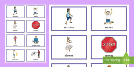 French Body Parts Game Play Simon Says In French