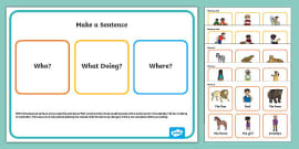 Make A Sentence Activity Teacher Made Twinkl