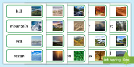 Physical Geography Word Cards Teacher Made Twinkl