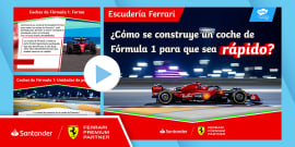 FREE Escudería Ferrari Etiqueta las partes de un coche de F1