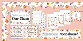 Wildflower Botanical Themed Editable Tray Labels Twinkl