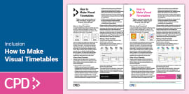 Ks Sunflower Visual Timetable Resource Pack Teacher Made