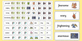 Deep Down Under Adjective Word Cards Hecho Por Educadores