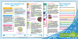 Y4 Information Texts Explanation Model Example Text