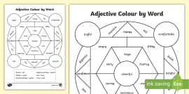 Amazing Adjectives Colouring Page Hecho Por Educadores