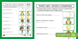 Pisownia wyrazów z rz Ćwiczenia ortograficzne 3 poziomy