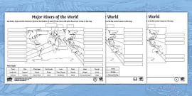 Printable River Diagram Ks Labelling Activity Twinkl