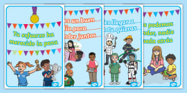 FREE Afiches Frases del Día del Niño Peruano Twinkl Perú