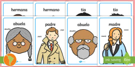 Tarjetas De Emparejar La Familia Vocabulario Twinkl