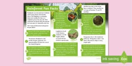 Examples Of Biomes Fact File Pack KS2 Geography Twinkl