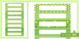 Editable Leaf Themed Gratnells Tray Labels Twinkl