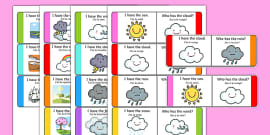 French Weather Vocabulary Cards Teacher Made