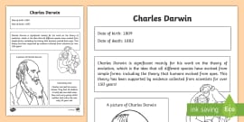 Charles Darwin Display Poster Twinkl Ks Twinkl