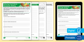 Reducing Food Waste Activity Sheet For 3rd 5th Grade