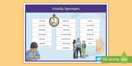 List Synonyms Word Mat Teacher Made Twinkl