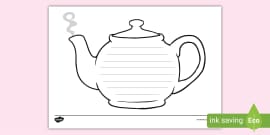 Tea Cup Writing Template Teacher Made Twinkl